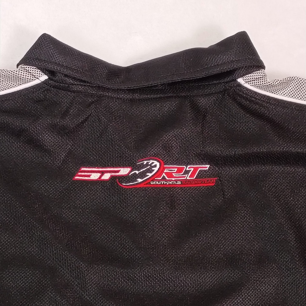 Vintage Southpole Racing Team Jersey Black Silver DRT Drag Racing Mens Large L - Picture 11 of 13
